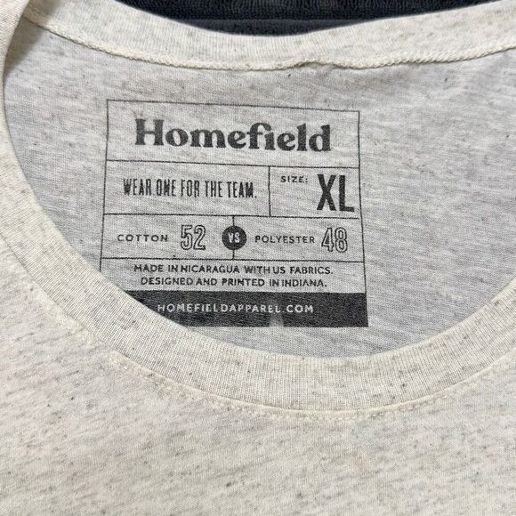 Indiana Hoosiers Homefield Vintage Script Tri-Blend T-Shirt - Heathered Oatmeal - Picture 3 of 5